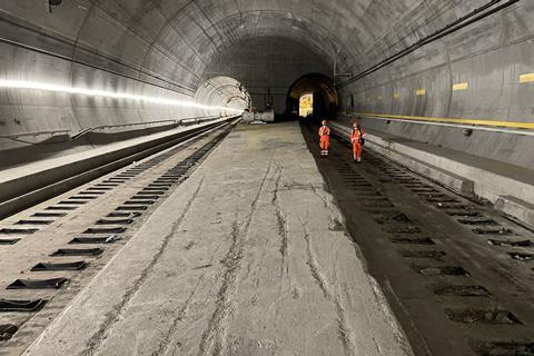 Gotthard Base Tunnel repairs