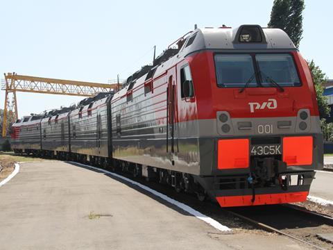 Novocherkassk Electric Locomotive Plant 4ES5K loco for Russian Railways.