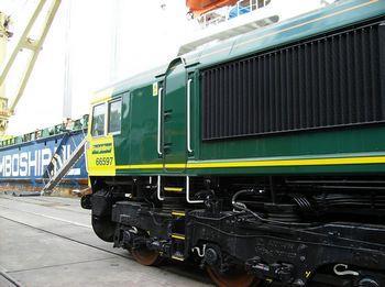 Freightliner EMD Class 66 locomotive.