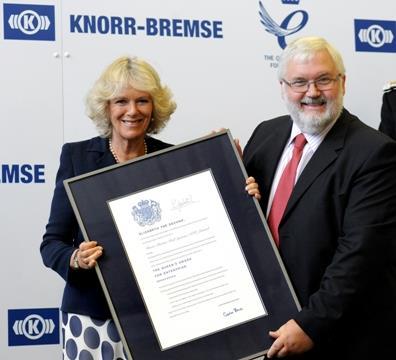 Duchess of Cornwall and KBRS Chairman Paul Johnson.