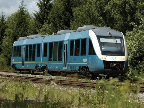 Arriva train in Denmark