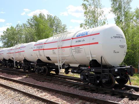 GATX Rail Vostok has taken delivery of 26 molasses wagons of a new design developed by United Wagon Co.
