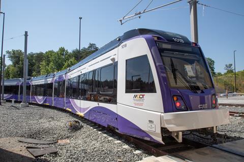 Purple Line CAF LRV (Photo Maryland Transit Adminstration)