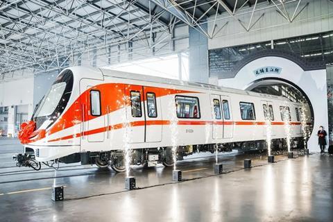 CRRC trainset for the Xicheng S1 line in Wuxi.