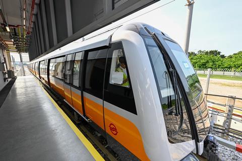 Singapore railway test centre (train Photo Ministry of Transport)