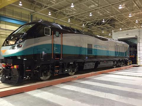 The first F125 has been outshopped at Muncie in a revised livery. Photo: Metrolink
