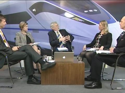 The expert panel included Nicola Shaw of HS1 Ltd, Colin Stewart of Arup, Amanda White of Transport for Greater Manchester and Jon Shaw from Bombardier Transportation. The debate is now available to view on demand.