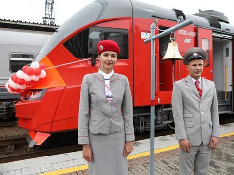 Russian Railways has put one six-car and two four-car EP3D electric multiple-units supplied by Transmashholding’s Demikhovsky Engineering Plant into service on suburban routes around Vladivostok.