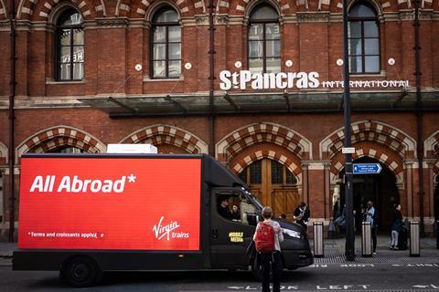 Virgin takes over St Pancras to celebrate decision