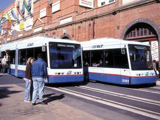 Trams in Sydney.