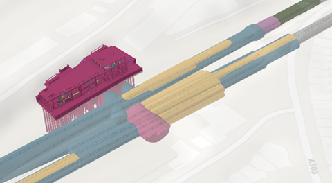 HS2 Euston Tunnel Appoach Euston Cavern head house CGI HS2 Ltd