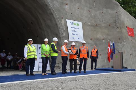Koper second track Mlinarji tunnel breakthrough (Photo: Toma Bačić)
