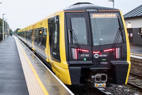Merseyrail Class 777 EMU at Headbolt station