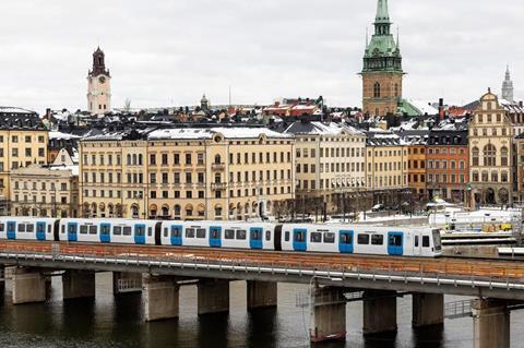 Stockholm metro Movia C30 train (Photo Alstom)