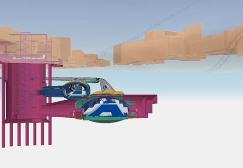 HS2 Euston Cavern and head house shaft CGI looking north HS2 Ltd