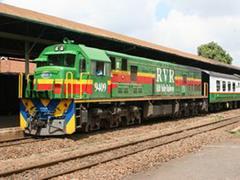 RVR locomotive waits at Nairobi station Photo: Fredrick Onyango