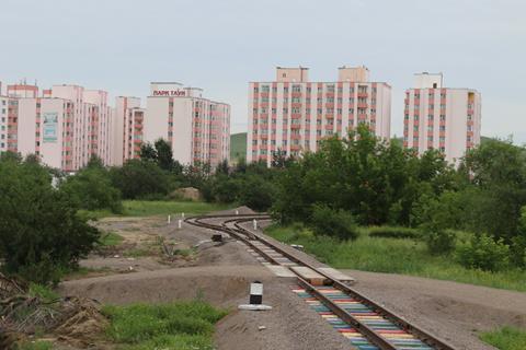 Mongolian narrow gauge children's railway track