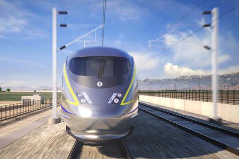 California high speed rail project train impression