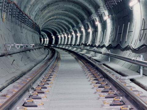 Singapore metro tunnel.