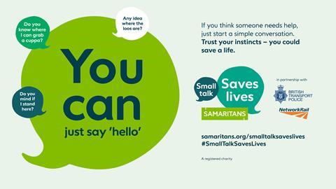 Small Talk Saves Lives campaign poster