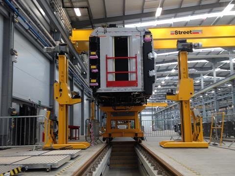 Lloyds Somers and Hitachi have developed air skates which be can used to position high-capacity jacks at Hitachi’s Newton Aycliffe plant.
