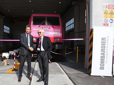 Bombardier Transportation has officially opened a locomotive and rolling stock maintenance depot at Contship Italia’s Rail Hub Milano site in Melzo.