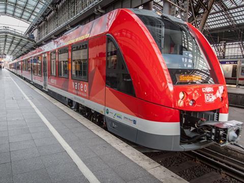 Alstom Coradia Lint diesel multiple-unit for Vareo services at Köln Hauptbahnhof (Photo: DB/Smilla Dankert).