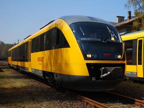 The extra rolling stock will provide more seats per train than the DMUs which RegioJet current uses on the route.