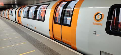 Glasgow Subway new train testing (Photo: SPT)