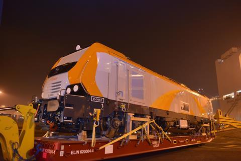 ONCF has taken delivery of the first of 30 Alstom Prima M4 locomotives