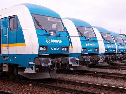 Arriva locomotives in Germany.