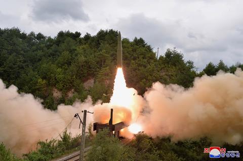 North Korea railway missile test launch (Photo: KCNA)