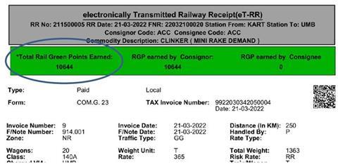 in-IR-rail-green-points-invoice