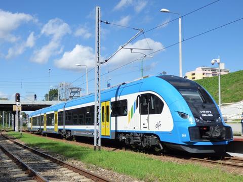The first Elf2 EMUs, operated by Koleje Slaskie, were officially launched in Katowice in September. (Photo: Ryszard Piech)