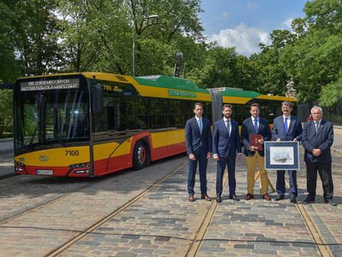 Warszawa bus operator MZA has ordered 130 electric buses from Solaris at a cost of 399·6m zloty.