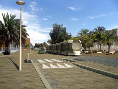 The tram will run on-street.