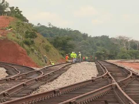 The former Lamco railway was rehabilitated by ArcelorMittal.