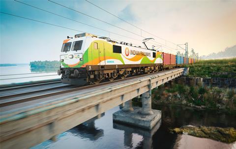 Indian Railways Siemens Mobility 9000 hp electric freight locomotive imnpression (Image Siemens Mobility)