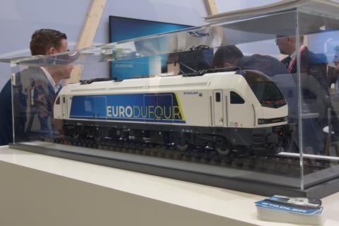 Stadler Euro DuFour loco model at Transport Logistic (Photo Toma Bacic) (3)
