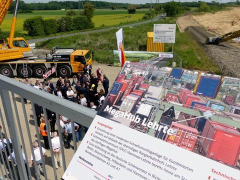 The MegaHub will occupy part of the existing marshalling yard at Lehrte. (Photo: Julia Chorus/DB Netz)