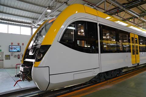CAF trainset for the Schönbuchbahn