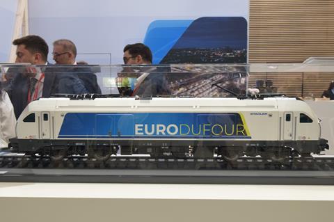 Stadler Euro DuFour loco model at Transport Logistic (Photo Toma Bacic) (1)