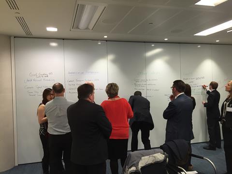 Attendees to the first stakeholder briefing in London on January 28 were encouraged to brainstorm ideas for possible events during Rail Week.