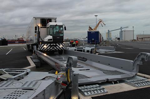 Brittany Ferries' proposed rail motorway between Cherbourg and Mouguerre would be similar to the service connecting Calais with Le Boulou.