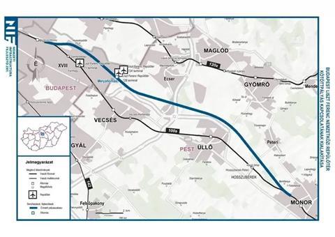 Budapest airport link plan (image NIF)