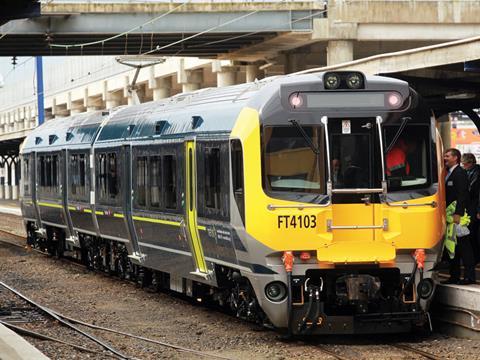 Impression of the Matangi EMU design for Wellington.