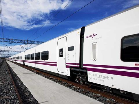 RENFE has awarded Talgo contract to convert Tren Hotel overnight trainsets into high speed day trains.