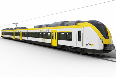 Alstom Coradia Continental regional electric multiple-unit.