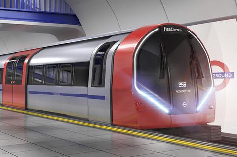 Siemens Mobility Inspiro London trainset for the Piccadilly Line.