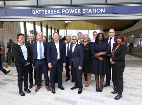 Dignitaries at Battersea Power Station (Photo: TfL)